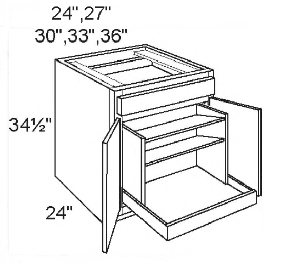 B36-PP - Base W/Pots & Pans Storage
