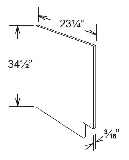 BEP - Base End Panel Loose Right Side