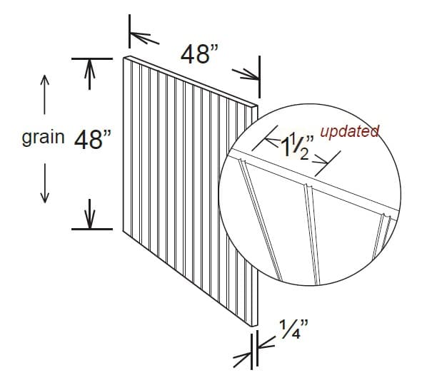 BFP4848 - Beaded Finished Panel 48" x 48"