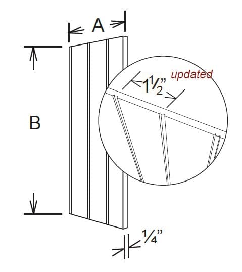 BWEP1236 - Wall End Beaded Panel {R}