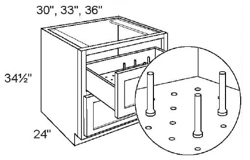 DB30-2-DS - 2 Drawer Base 30 DS