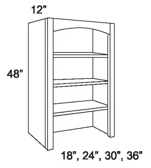 FBS364812 - Wall Book Shelf