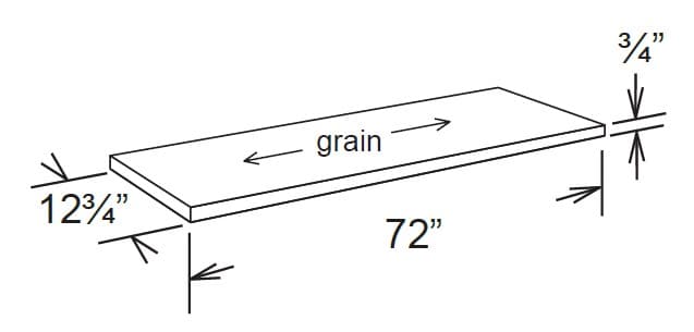 FS7212 - Finish Shelf Placement Options