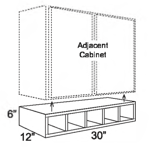 FWC630 - Wall Wine Cubby 6w 30h {vertical}