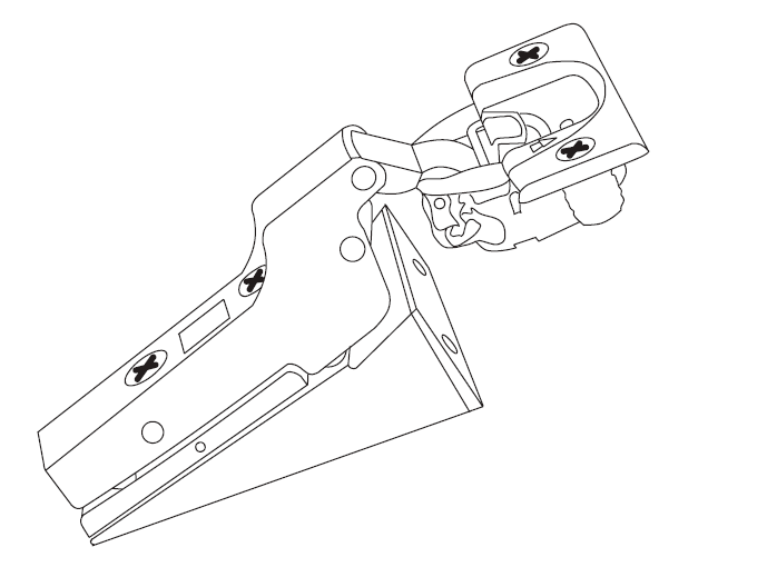 HINGE-INS-CH - 6-way Adjustable, For Inset Concealed Hinge Only (1 Hinge)