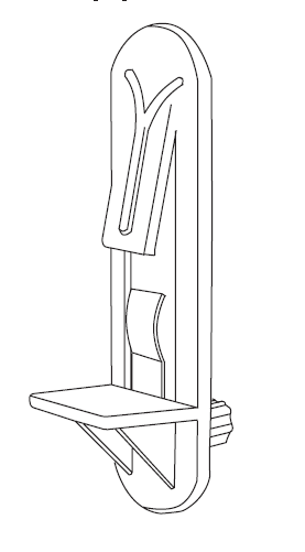 SHELF-CLIP - (package Of 4 Clear Polycarbonate Shelf Clips)