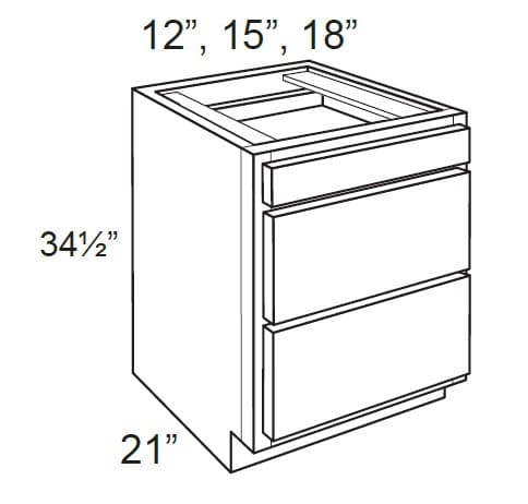 VDB12 - Vanity Drawer Bases