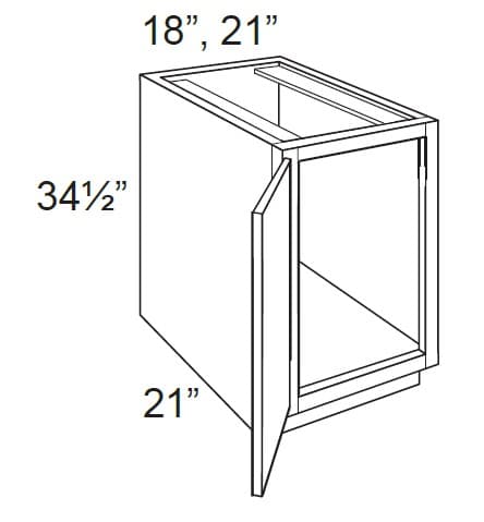 VSB18-FH - Vanity Sink Base W/full Height Doors