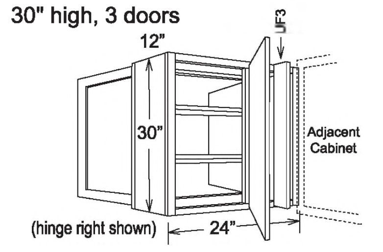 WBCP2430-R - Penninsula Blind Wall Right