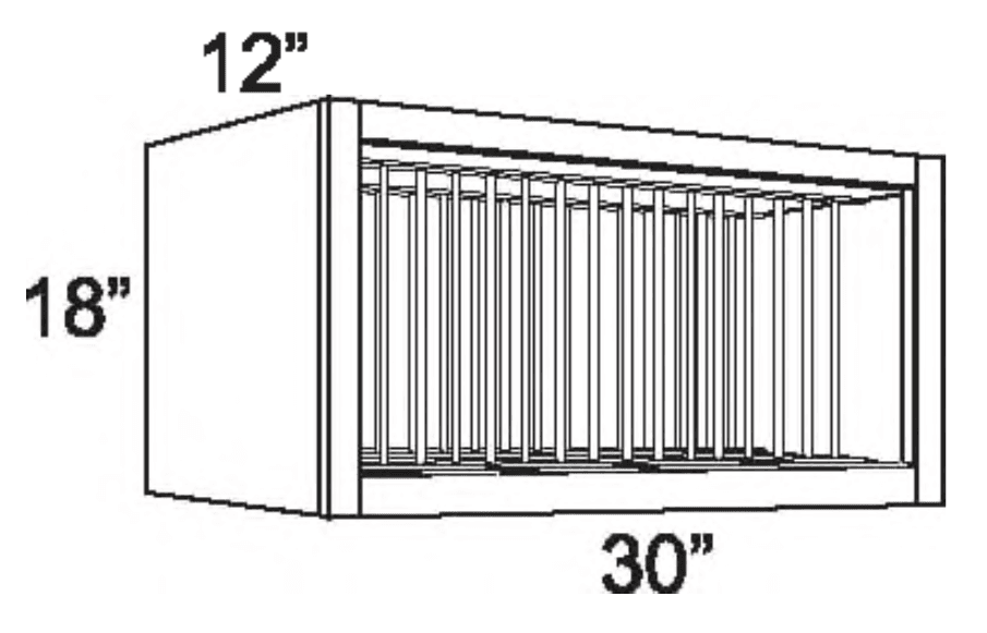 WCD3018 - Wall China Display 30w 18h