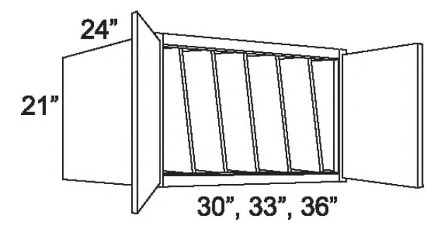 WR302124-TD - Refrigerator Wall W/Tray Dividers